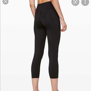 Lululemon Fast and Free high rise crop legging